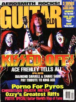 Ace on the cover of Guitar World